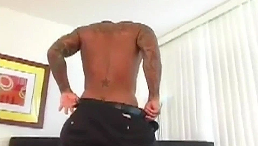 Tattooed Beau Strokes His Perfect Cock - Hot Dudes Over 30