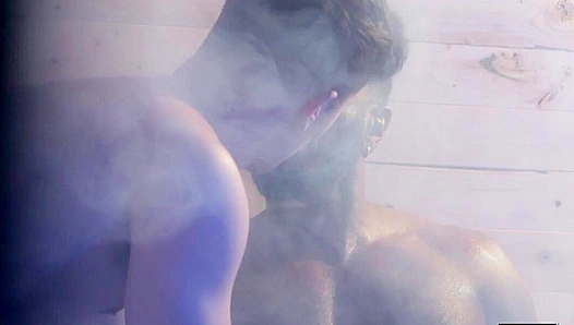 Steamy Sauna Fuck ~ Slutty Maverick Sun & Braxton Cruz Go Wild