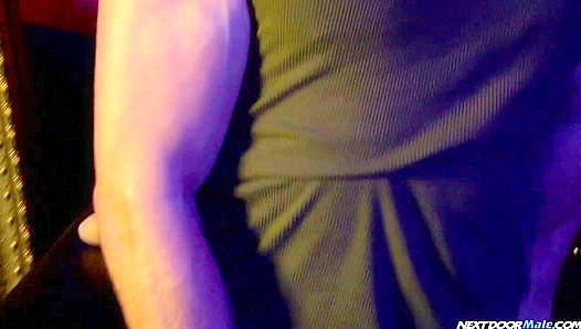 Anthony Romero Fucks a Massive Dildo in Front of the Mirror - NextdoorMale