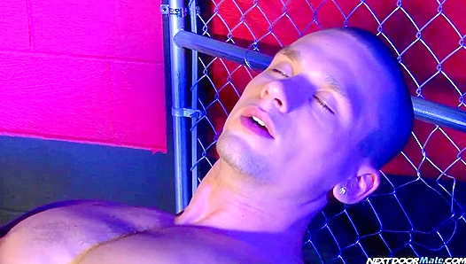 Anthony Romero Fucks a Massive Dildo in Front of the Mirror - NextdoorMale