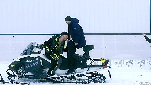 Winter Threesome Adventure ~ Hot Dudes Outdoor Fucking - Falcon Studios