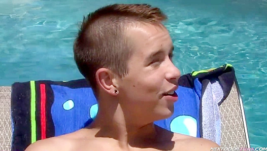 Nextdoor Twinks ~ Nick Reeves Cums with Elijah White & Cody Cachet