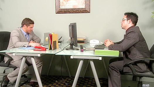 Office Temptations ~ Parker London and Derrick Vinyard Get Paid in Pleasure