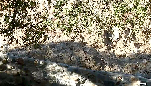 Marc Dylan & Topher Di Maggio Fuck Outdoors ~ Hot Drilling Action