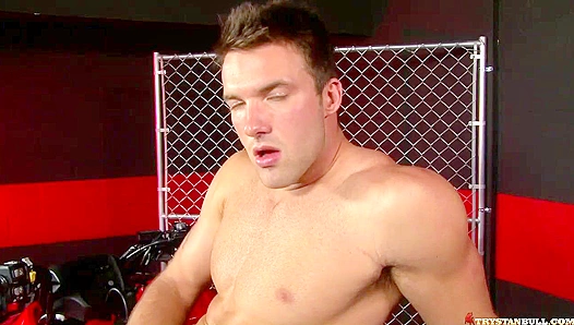 Trystan Bull Passionately Strokes His Hard Cock
