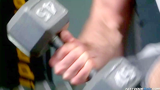 Ripped Neighbor Paul Wagner Cums Hard After Savage Gym Session