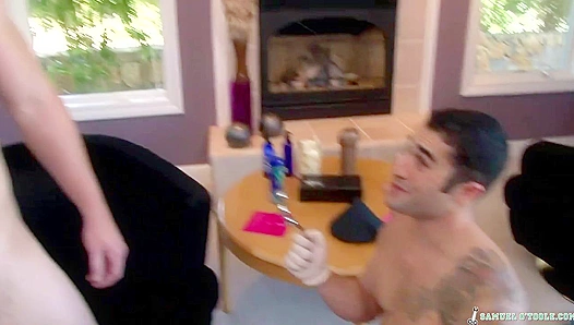 Samuel O'Toole Reveals His Cock to Horny Riley Price