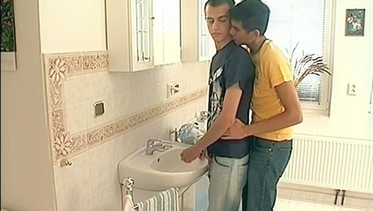 Un forgettable Bathroom Bang with Steve Rives - Gay XXX