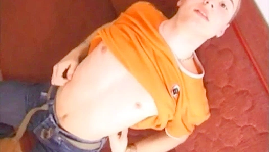 Jakub Kral Strokes Fiercely on the Couch - Boyz Party Heat