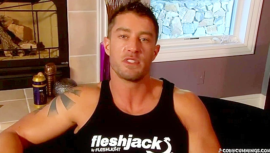 Cody Cummings Slams His Fleshlight in Steamy Solo Action