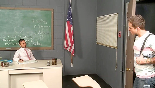 Bryce Star Rides Conner Habib Hard in Class - Big Dicks at School