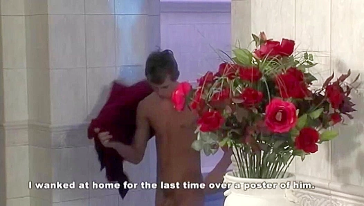 Guy Blows His Load All Over a Horny Mag Model - Gay XXX