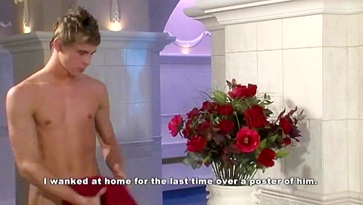 Guy Blows His Load All Over a Horny Mag Model - Gay XXX