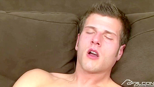 Derrek Diamond Slams Himself with a Steel Toy - Falcon Studios