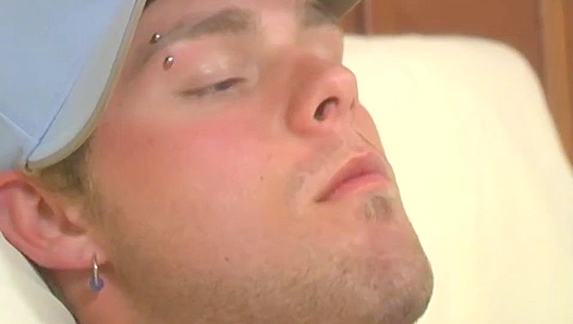 Twink sensation Davis Holden strokes himself joyfully