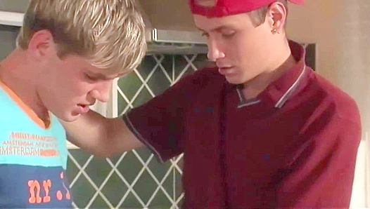 George Willis Sinks His Dick into Horny Luk Anders in the Kitchen - Gay XXX