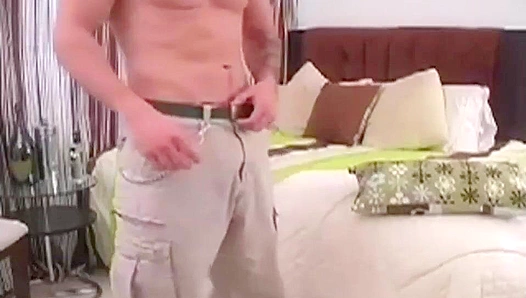 Bald Hunk Jay Baight Happily Massages His Balls - Hot Dudes Over 30