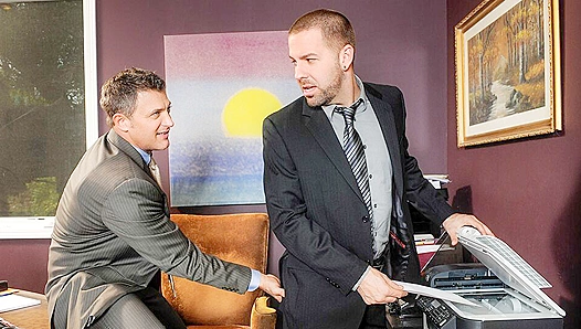 Moody Anal Session ~ Preston Steel & Brenden Cage Heat Up The Gay Office