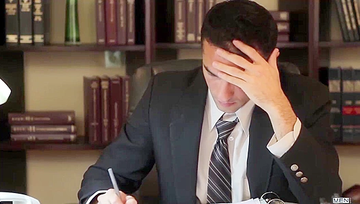 Office Fucking Session with Jordano Santoro and Luke Hass