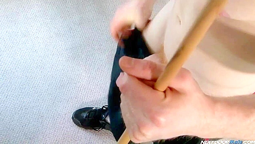 Nextdoor Stud James Jacks Off Wildly On All Fours