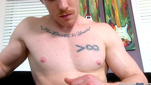 Nextdoor Stud James Jacks Off Wildly On All Fours