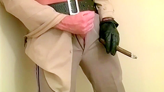 Uniformed Stud Jose Cabrera Strokes His Hard Dick - Bonus Fetish