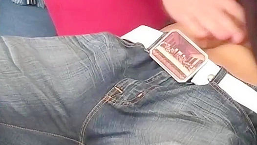 Johnny Castle Flexes & Strokes ~ Corner Cum at Circle Jerk Boys