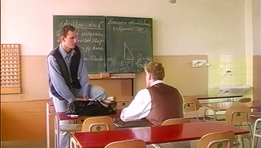 School Sluts ~ Hans & Milos Get Wild in Class - Falcon Studios