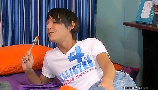 Brice Carson Tempts Trey Korbin's Hard Cock for Some Wild Ass Play