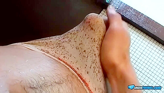 Bryce Corbin Squeezes His Dick in Tight Undies, Getting Super Horny