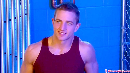 Muscular Hunk Marcus Mojo Struts His Stuff ~ Behind the Scenes