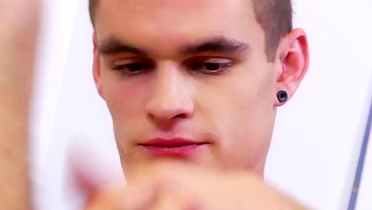 Shane Barret Blows a Massive Load All Over Himself - Gay XXX