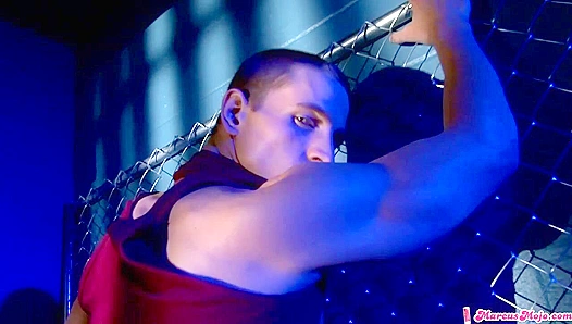 Marcus Mojo Strokes His Cock and Ego in the Dark