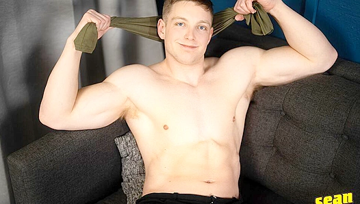 Tall Stud Kyle Denton Strokes His Massive Cock