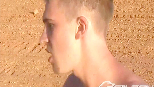 Jake Woods &Kyler Benz Cum All Over a Busty Twink - Falcon Studios