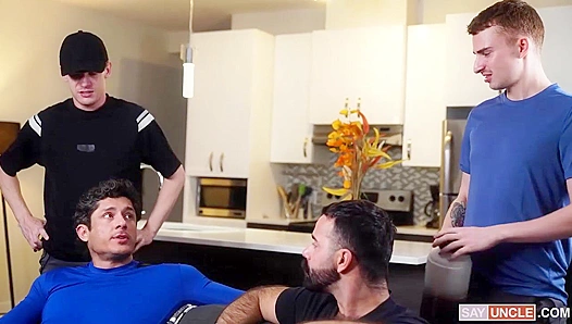 Naked Rocky & Edward Join a Taboo Foursome - Twink Trade