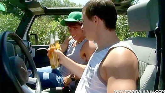 Chad Logan & Austin Merrick ~ Hot Outdoor Anal Action with Nextdoor Buddies