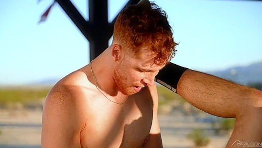 Chris White Gets Pounded Outdoors by Brock Brodie and Kane Fox - Falcon Studios