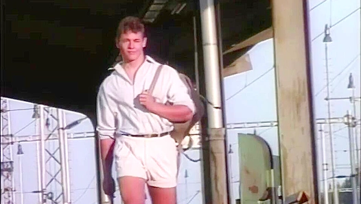 petite Roman Gregor and Andrej Sovinski Ride Each Other Wild on the Train - Falcon Studios