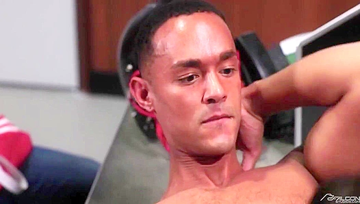 Steamy Locker Room Threesome ~ Devin Franco, Jake Waters, and AJ Sloan