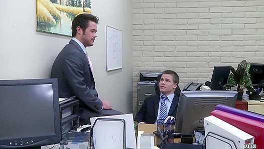 Horny Desk Mates ~ Jimmy Johnson & Mike De Marco Heat Up The Office
