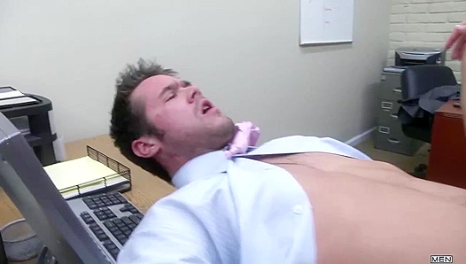 Horny Desk Mates ~ Jimmy Johnson & Mike De Marco Heat Up The Office