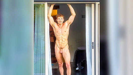 Oily Hottie Codi Tenses for a Hard Solo Cumshot - GAY XxX