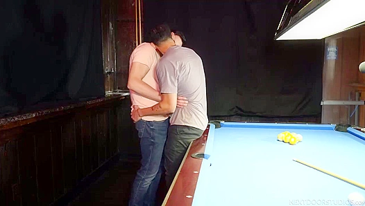 Poolside Threesome ~ Damien White, Matt Heron, and Luca Luv Get Wild at Home