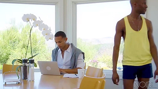 Isiah Tate & AJ Sloan ~ Hot Black Cock Action in Noir Style