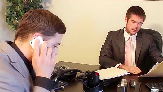 Tommy Defendi & Mike De Marco ~ Hot Anal Action in The Gay Office