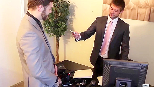 Tommy Defendi & Mike De Marco ~ Hot Anal Action in The Gay Office