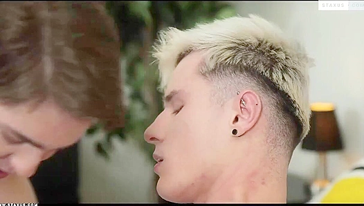 Tattooed Tobias Rides Erik Climb's Cock Hard - Gay XXX