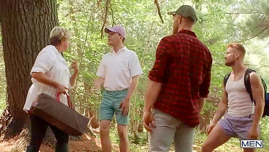 Hardcore Hike ~ Paul Wagner Drills Olivier Robert in the Woods