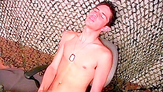 Soldier Mario Angel Strokes His Love Gun for Us - Bonus Fetish